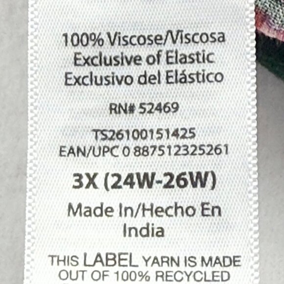 Terra & Sky Women's Off Shoulder Tropical Green Pink Maxi Dress Sz 3X  (24W-26W) - Picture 9 of 12